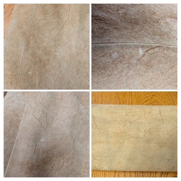 Vintage Rajac genuine Leather and fur trench coat, 60s/70s. Woman's size S/M - Picture 12 of 16